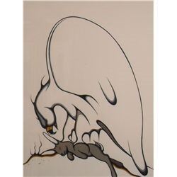 "Eagle Spirit Guarding Hare Asleep" by Tim Restoule Native American an First Nation Dokis Reserve or