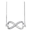 Image 1 : 10KT White Gold 0.10CTW DIAMOND FASHION PENDANT