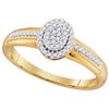 Image 1 : 10KT White Gold 0.15CTW DIAMOND MICRO-PAVE BRIDAL RING