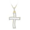 Image 1 : 10K Yellow-gold 0.25CTW DIAMOND FASHION PENDANT