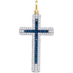 10K Yellow-gold 0.23CTW DIAMOND CROSS PENDANT