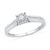 Image 1 : 10KT White Gold 0.16CTW DIAMOND FASHION RING