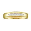 Image 1 : 10KT Yellow Gold 0.08CTW DIAMOND FASHION MENS BAND