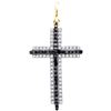 Image 1 : 10K Yellow-gold 0.23CTW DIAMOND CROSS PENDANT