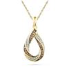 Image 1 : 10K Yellow-gold 0.25CTW DIAMOND FASHION PENDANT