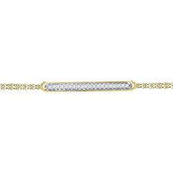 10K Yellow-gold 0.07CTW DIAMOND FASHION BRACELET