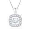 Image 1 : 10KT White Gold 0.26CTW DIAMOND FASHION PENDANT