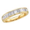 Image 1 : 14KT Yellow Gold 0.25CT DIAMOND INVISIBLE BAND