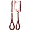 Image 1 : 10KT Rose Gold 0.25CTW DIAMOND MICRO-PAVE EARRING