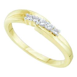 10KT Yellow Gold 0.10CTW DIAMOND PROMISE RING