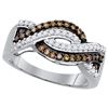 Image 1 : 10KT White Gold 0.50CTW DIAMOND FASHION RING
