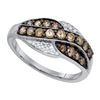 Image 1 : 10KT White Gold 0.57CT DIAMOND FASHION RING