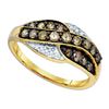 Image 1 : 10KT Yellow Gold 0.57CTW DIAMOND FASHION RING