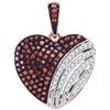 Image 1 : 10KT Rose Gold 0.33CTW DIAMOND HEART PENDANT