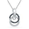 Image 1 : 10KT White Gold 0.20CTW DIAMOND FASHION PENDANT