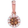 Image 1 : 14KT Rose Gold 0.25CTW DIAMOND FASHION PENDANT
