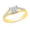 Image 1 : 10K Yellow-gold 0.25CTW DIAMOND FASHION RING