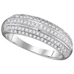 10KT White Gold 0.50CTW DIAMOND FASHION RING