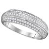 Image 1 : 10KT White Gold 0.50CTW DIAMOND FASHION RING