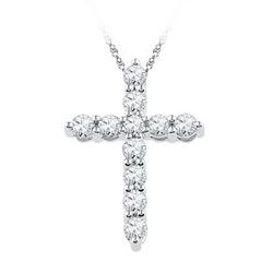 10KT White Gold 0.33CTW DIAMOND FASHION PENDANT