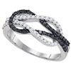 Image 1 : 10KT White Gold 0.52CTW DIAMOND FASHION RING