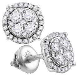 10kt White Gold Womens Round Natural Diamond Cindys Dr