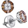Image 1 : 10KT White Gold 0.33CT DIAMOND FASHION EARRING