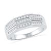 Image 1 : 10KT White Gold 0.25CTW DIAMOND FASHION RING