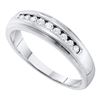 Image 1 : 10KT White Gold 0.27CT DIAMOND FASHION MENS BAND