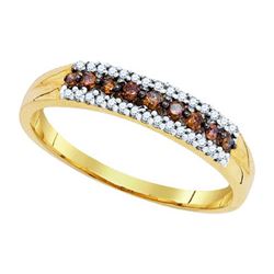 10K Yellow-gold 0.20CTW DIAMOND FASHION RING