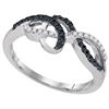 Image 1 : 10KT White Gold 0.20CTW DIAMOND FASHION RING