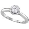 Image 1 : 14KT White Gold 0.25TW-Diamond LARISSA RING