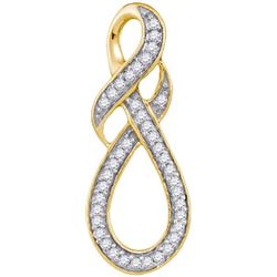 10K Yellow-gold 0.20CTW DIAMOND FASHION PENDANT