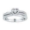 Image 1 : 10KT White Gold 0.25CTW DIAMOND BRIDAL SET