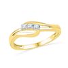 Image 1 : 10K Yellow-gold 0.60CTW DIAMOND FASHION RING