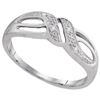 Image 1 : 10KT White Gold 0.02CTW DIAMOND FASHION BAND