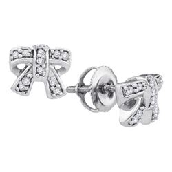 10KT Yellow Gold 0.10CTW DIAMOND FASHION EARRING