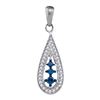 Image 1 : 10KT White Gold 0.20CTW DIAMOND FASHION PENDANT