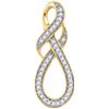 Image 1 : 10K Yellow-gold 0.20CTW DIAMOND FASHION PENDANT