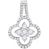 Image 1 : 10KT White Gold 0.50CTW DIAMOND FASHION PENDANT