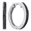Image 1 : 14KT White Gold 0.11CTW DIAMOND FASHION EARRINGS