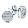 Image 1 : 10KT Yellow Gold 0.10CTW DIAMOND MICRO PAVE EARRING
