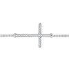 Image 1 : 10KT White Gold 0.10CTW DIAMOND FASHION BRACELET