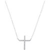 Image 1 : 10KT White Gold 0.08CTW DIAMOND FASHION NECKLACE