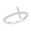 Image 1 : 10KT White Gold 0.20CTW DIAMOND FASHION BAND