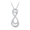 Image 1 : 10KT White Gold 0.20CTW DIAMOND FASHION PENDANT