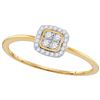 Image 1 : 10KT White Gold 0.14CTW-Diamond FASHION RING