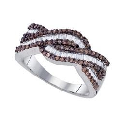 925 Sterling Silver White 0.75CT DIAMOND FASHION RING