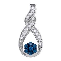 10KT White Gold 0.25CTW DIAMOND FASHION PENDANT