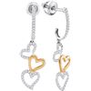 Image 1 : 10KT White Gold Two Tone 0.25CTW DIAMOND MICRO-PAVE EAR